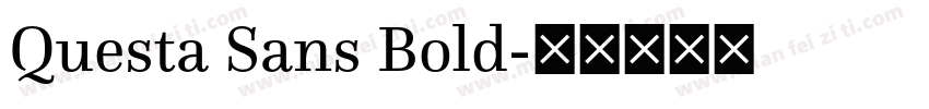 Questa Sans Bold字体转换